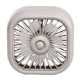 thumbnail image 1 of Ventilador de coche pequeño con alimentación USB, 3 velocidades, ajustable, para refrigeración de vehículos. Caqui, 1 of 9