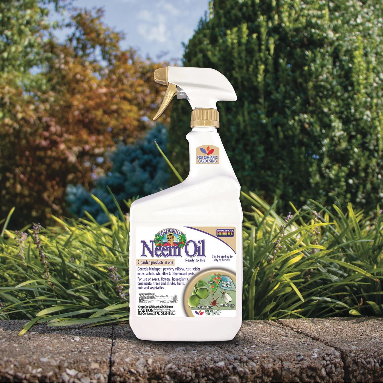 BONIDE, Neem Oil Organic Spray, 32 oz, For Indoor & Outdoor Plants