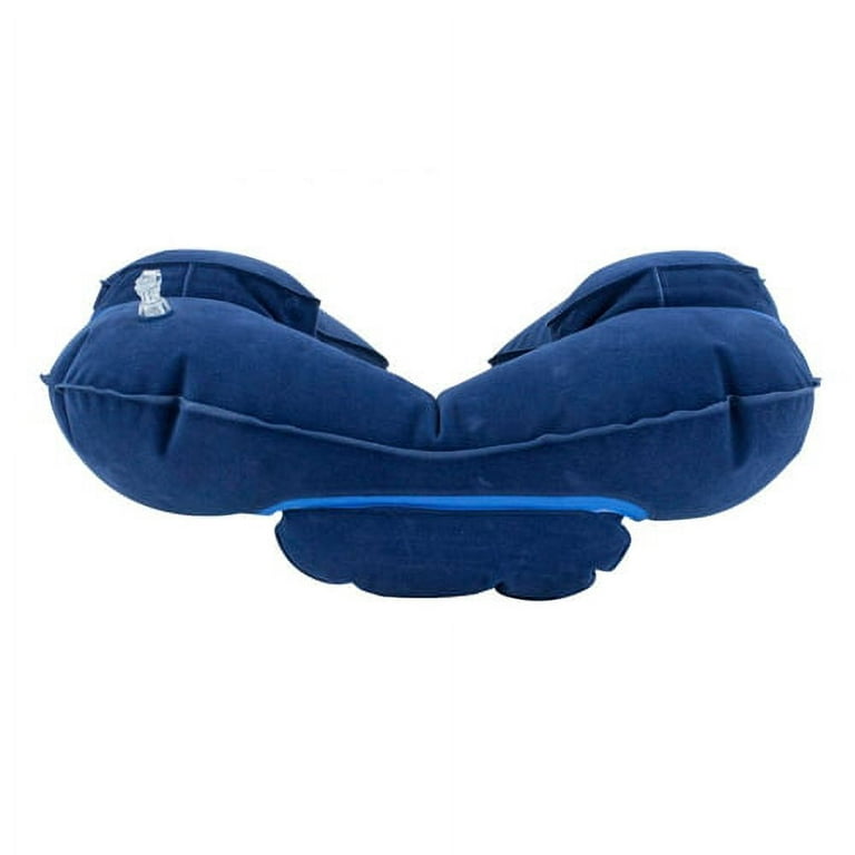  Makimoo Inflatable Travel Pillow, Neck Pillow for Travel,  Inflatable Neck Pillow for Travel, Plane Pillow, Blow Up Pillow, Airplane  Pillow for Neck, Waist, Back and Camping Cushion (Dark Blue) : Home