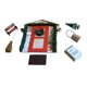 thumbnail image 1 of Kits de jardín de hadas para puerta navideña, escala 1:12, muebles de madera para casa de muñecas, 1:6 OB11 rojo, 1 of 9