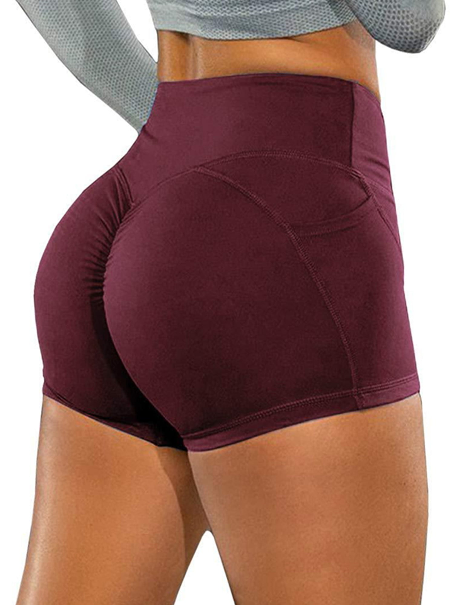 Women Push Up Yoga Shorts Scrunch Sports Hot Pants Booty Gym Run Fitness Briefs 