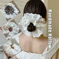 thumbnail image 2 of Wmool 1X Ins Lolita Lace Scrunchies Flower Temperament Hair Band Rope Hair Large, 2 of 8