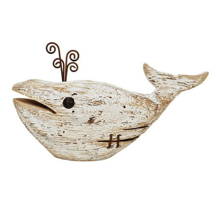 Waroom Home Rustic Wood YPF5 Whale Decor Tabletop Nautical Decor Wooden Whale Nautical Decoration Beach Themed Decoration Coastal Decor Whale Decoration for Home Mediterranean Decor (1)
