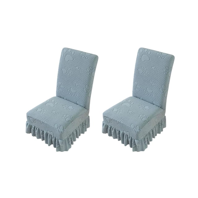 Deeceymbur Stretch Cats Paw Pattern Chair Cover Elastic All Season Skirted with Non Slip Ties Universal Fit