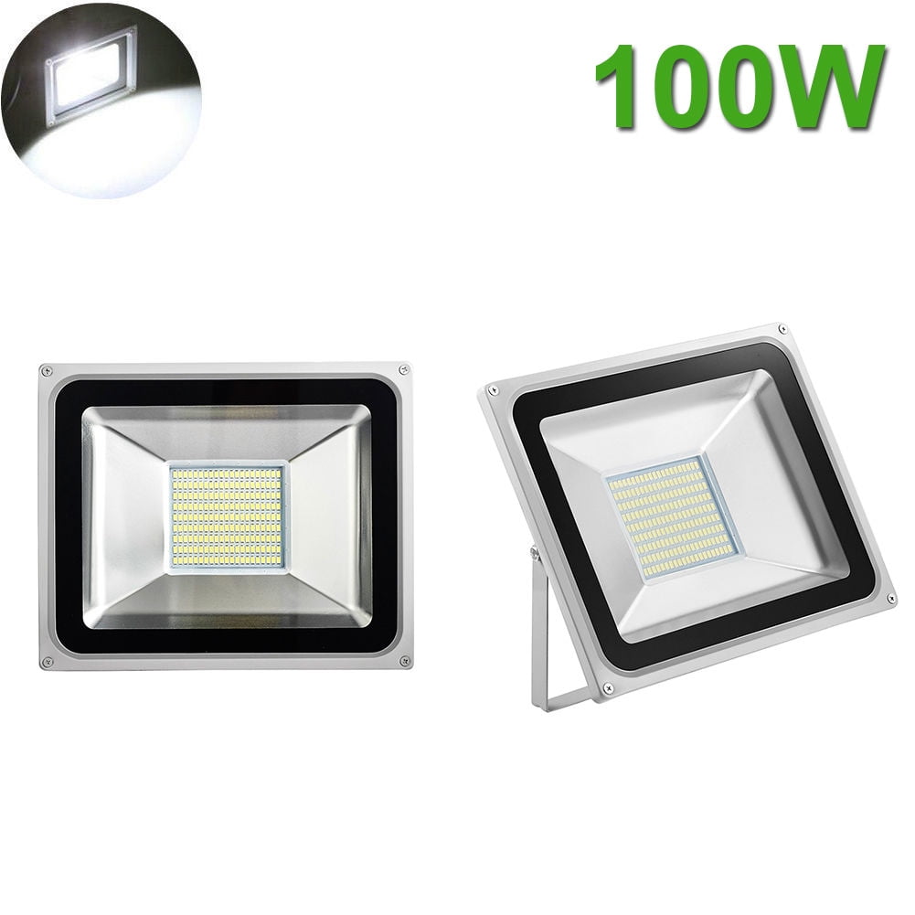 2X 100W Viugreum LED Floodlight Landscape Outdoor Garden Security Lights Warm