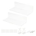 thumbnail image 1 of Paquete de 2 Estantes de Acrílico para Pared, Estantes Flotantes Transparentes de 9 Pulgadas, 1 of 6