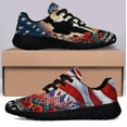thumbnail image 3 of Memorial Day US Veteran Honor The Fallen Shoes Sneakers Black Size 7.5, 3 of 7