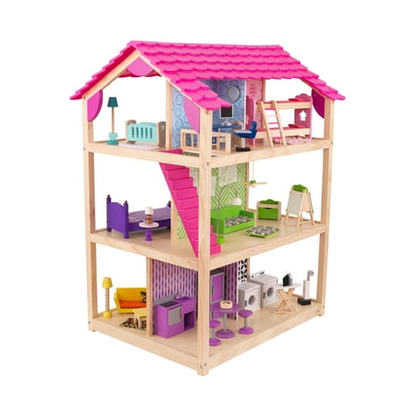 KidKraft So Chic Dollhouse with  Level, 10 Room Interactive
