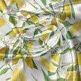 thumbnail image 4 of Ambesonne Kitchen Window Valance, Exotic Delicious Garden, 54" X 12", Fern Green Yellow White, 4 of 5