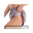 thumbnail image 3 of SAYOO Solid Color Athletic Shorts with Compression Underwear Lining, Pockets, 3 of 4