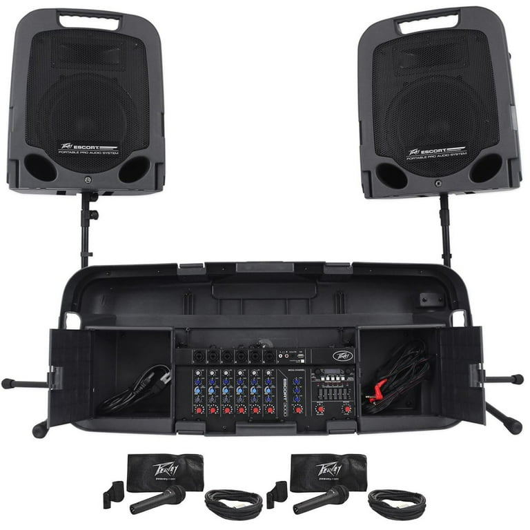 【送料関税無料】 3000 ESCORT Peavey 300w w System Speaker Powered PA Portable 配信機器・PA機器・レコーディング機器