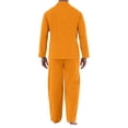 thumbnail image 4 of HAJWOH Men's Comfortable Long Sleeve Button Pajama Set Soft Comfy Sleepwear Sleep Bottom, 4 of 5