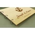 thumbnail image 4 of Wood Wooden Name Engraved Advice Book Custom Rustic Wedding Guest Book, 4 of 6