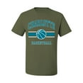 thumbnail image 2 of Wild Bobby City of Charlotte Basketball Fantasy Fan Sports Men's T-Shirt, Military Green, XX-Large, 2 of 5