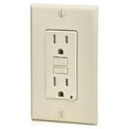 thumbnail image 2 of Leviton GFTR1-T Tamper Resistant GFCI Receptacle, 15A, 125V, Light Almond, 2 of 4