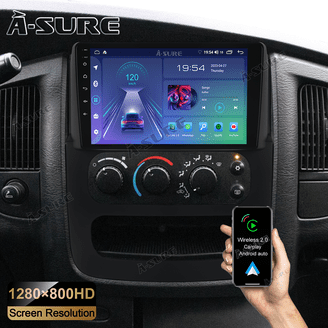 Android 13 Car Stereo For Dodge Ram 2013-2019 - 9 Inch Touchscreen Head Unit With CarPlay, Android Auto, 4GB RAM, 64GB ROM