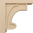 thumbnail image 3 of 8"W x 32"D x 32"H Thin Alma Rough Cedar Woodgrain TimberThane Corbel, Primed Tan, 3 of 6