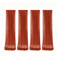 thumbnail image 2 of 4 Pcs Rust Red Table Runner, 35.43 × 70.87in Terracotta Cheesecloth Table Runner Boho Crinkled Pleated Fabric, for Fall Thanksgiving Wedding Banquet Dining Table Home Party Decor, 2 of 6