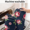 thumbnail image 5 of Pioneer Flower Floral Print Pattern Bathroom Rugs Mat, Non Slip Microfiber Bathroom Rug with Rubber Backing, Soft Mats for Bathroom Floor Tub Shower, 17"x27", 5 of 5