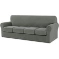 thumbnail image 1 of CHUN YI Sofa Cover with Separate Cushion Slipcover Stretch Checks, 1 of 7