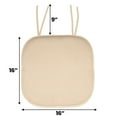 thumbnail image 2 of Memory Foam Honeycomb Non-Slip Back Chair Cushion Pad with Ties 2, 4, 6 or 12 Pack, 2 of 5