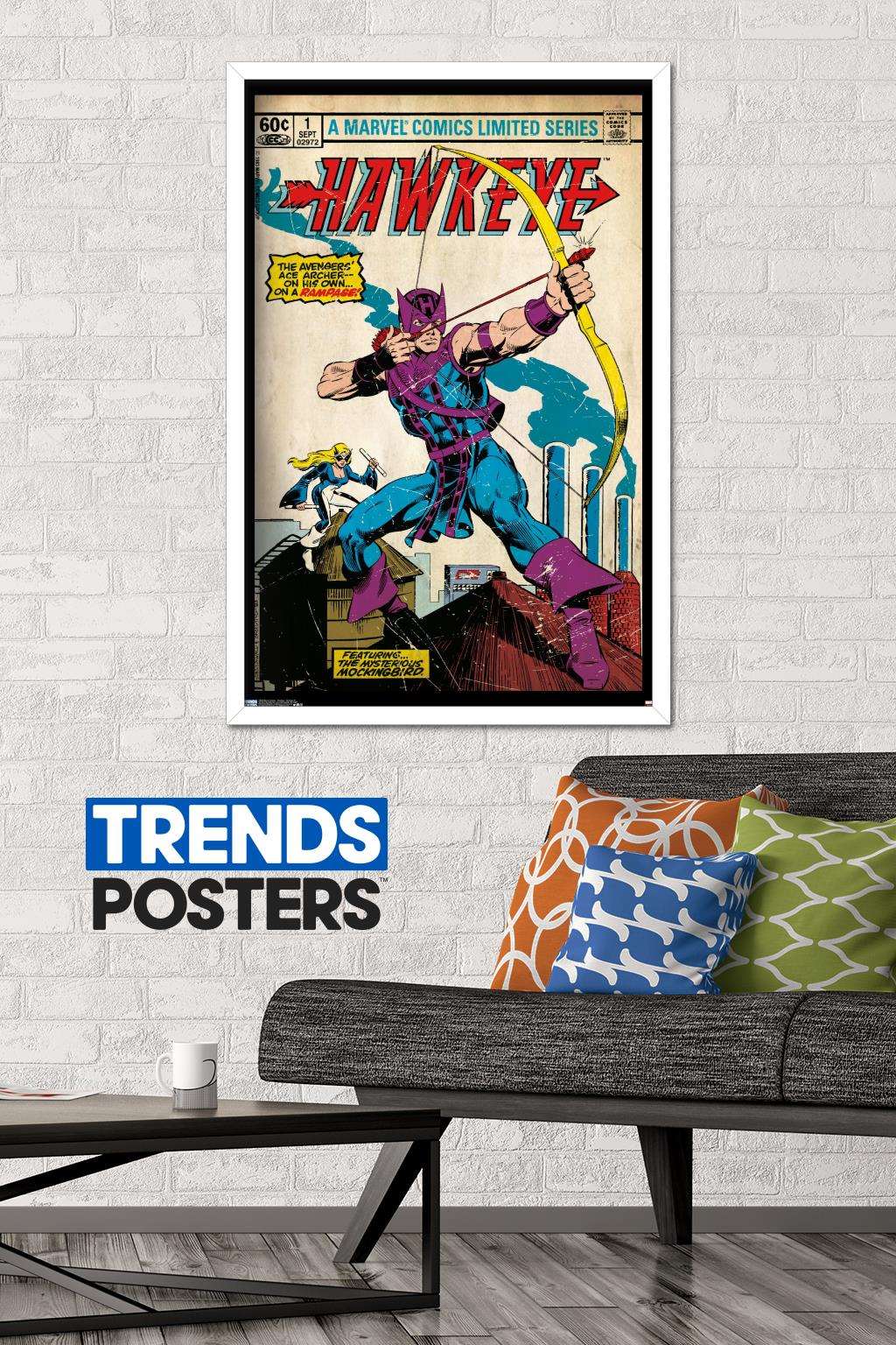 Marvel Comics - Hawkeye - Hawkeye #1 Wall Poster, 22.375" x 34", Framed