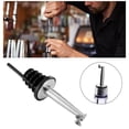 thumbnail image 4 of Stainless Steel Olive Oil Pourer, Classic Bottle Pourer Spout Liquor Drinks Pourer Tapered Spout with Metal Dust Caps for Wine Liquor Syrup Vinegar Bottle, 4 of 6