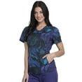 thumbnail image 7 of Tooniforms Women Scrubs Top, V-Neck, TF531, M, Far Far Away, 7 of 7