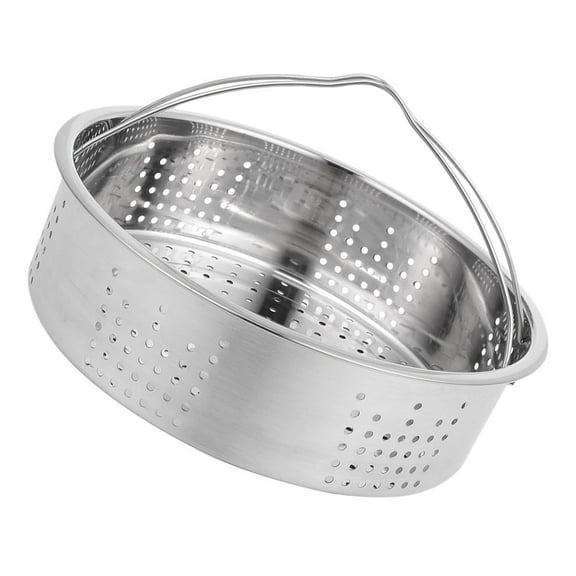 UPOUART Universal Rice Cooker Steamer with Handles Stainless Steel Silver 1Pack