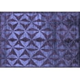 thumbnail image 1 of Ahgly Company Indoor Rectangle Abstract Blue Modern Area Rugs, 7' x 9', 1 of 4