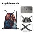 thumbnail image 4 of Pofeuu Chucky for Water-Resistant 210D Drawstring Bag Compact Foldable Design Gym Yoga Travel Essentials Lightweight Carryall-Medium, 4 of 6
