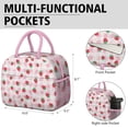 thumbnail image 6 of Lunch Bag Lunch Box for Women Reusable Insulated Lunch Bags,Water-Resistant Fruits Strawberry Pattern Cooler Lunch Tote Bag, Large Capacity for Work Travel Picnic, 6 of 6