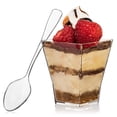 thumbnail image 7 of Square Mini Dessert Cup - 2 Ounce - Durable Crystal Clear Plastic - 50 Count - Ideal for Desserts, Appetizers, Entrees, Puddings, Mousse and More!, 7 of 7