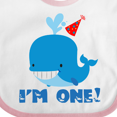 thumbnail image 4 of Inktastic Whale 1st Birthday Boys or Girls Baby Bib, 4 of 4