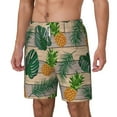 thumbnail image 2 of Balery Pineapples Palm Leaves Mens Swim Trunks Swim Shorts for Men Quick Dry Inseam Beach Shorts with Compression Liner Pocket-XX-Large, 2 of 9