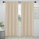 thumbnail image 1 of Cortinas opacas con bolsillo para barra, fáciles de llevar, 132 x 213 cm, color beige, 1 of 7
