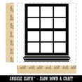 thumbnail image 2 of Closed Glass Window Square Rubber Stamp Stamping Scrapbooking Crafting - Medium 1.75in, 2 of 7