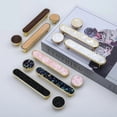 thumbnail image 2 of 2PCS Gold Kitchen Cabinet Handles Nordic Pastoral Furniture Handles Black Dresser Drawer Knobs and Handles Zinc Alloy Hardware, 2 of 7