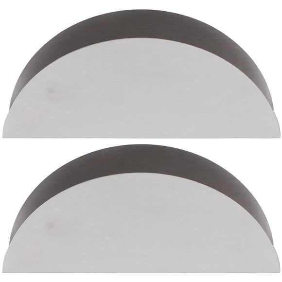 EeaseMX 2 soportes para servilletas de acero inoxidable para escritorio.