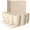 Beige, variant on Homienly Wheat Straw Drinking Cups, 6 Pack 12 oz Multicolor Cup Set, Unbreakable, Reusable, Stackable, Microwave and Dishwasher Safe for Kitchen, Office and Daily Drinks