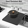 thumbnail image 3 of Shoreew Silicone Drain Mat Kitchen Sink Slope Design Heat-Resistant Drain Pad Cookware Drying Tray Air Circulation Drain Mat, 3 of 7