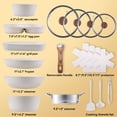thumbnail image 2 of CONCETTA 17-Piece Non-Stick Cookware Set, Non-Toxic Kitchen Cooking Set,With Heat-Resistant Handles,gift for Mother's Day, Beige, 2 of 9