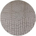 thumbnail image 1 of Ahgly Company Indoor Round Mid-Century Modern Silver Pink Solid Area Rugs, 3' Round, 1 of 6