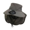 thumbnail image 1 of Sombreros para mujer con ventilador solar, visera, protección solar, ventilador de carga, sombreros de protección solar, prácticos sombreros de poliéster para mujer, 1 of 1