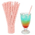 thumbnail image 2 of Smoothie Straws Disposable, Disposable Straws, 7.75 In, Paper, Colored Straws, Green Dot Pattern, Birthday Party, Beverage Service, Bulk Pack 100 Pc, 2 of 9