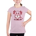 thumbnail image 2 of Cute Axolotl Valentine Art Youth's T-shirt, 2 of 3