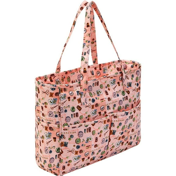 Knitting Bag, Craft Storage Bag, Crochet Tote Bag, Craft Bags for Crafting, Sewing, Cross Stitch, Embroidery, Crafters Bag, Knitting Project Travel Bag
