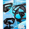 thumbnail image 5 of Adult Diving Mask, Tempered Glass Adult Diving Mask, Waterproof Swimming Goggles with Nose Cover, 5 of 5