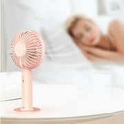 Portable Fan for Travel,Mini Fan Handheld Fan 4500mAh,Small Personal Hand Fan Rechargeable Battery Operated Hand Held Fan,Little Cute Face Facial Fans,Ventilador Portatil for Women Kids Gifts Pink