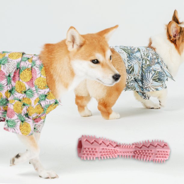 Tmvgtek Juguetes Para Perros Cepillo De Dientes Tpr Masticar Limpieza De Dientes Palo De Cepillado Molar Para Mascotas (Rosa) Tmvgtek Para estrenar